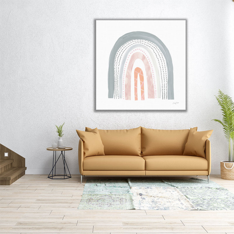 Boho Rainbow I - reproduction d'art sur toile, 40" H x 40" W