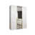 white matt + handles: gold