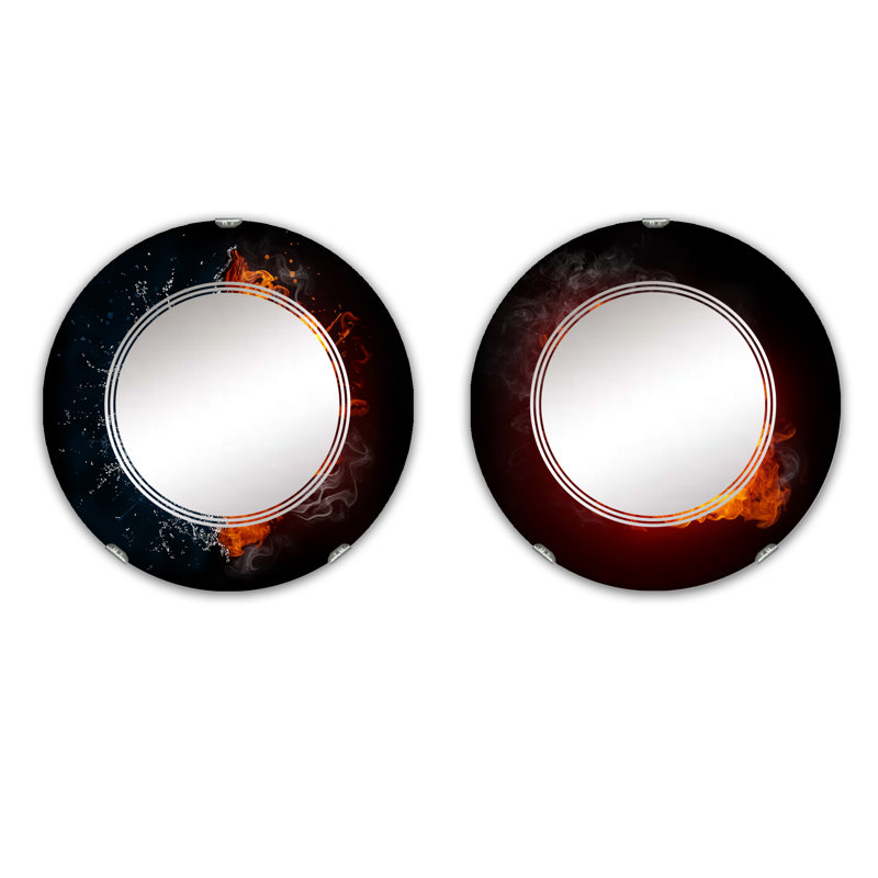 Ensemble de 2 miroirs sans cadre