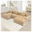 Canapé modulaire surdimensionné de 130 po avec repose-pieds en velours côtelé-1566691456