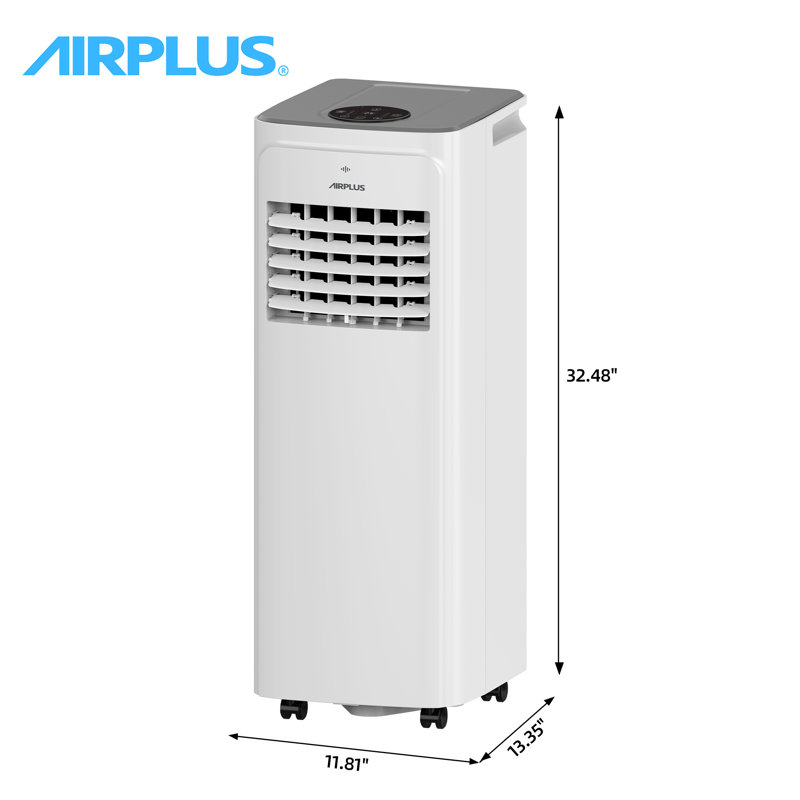 Climatiseur portatif AIRPLUS 12 000 BTU avec chauffage, climatiseur 4-en-1, refroidissement et chauffage jusqu'à 700 pieds carrés, déshumidificateur et mode ventilateur, télécommande, minuterie 24 heures, dégivrage automatique 29B1