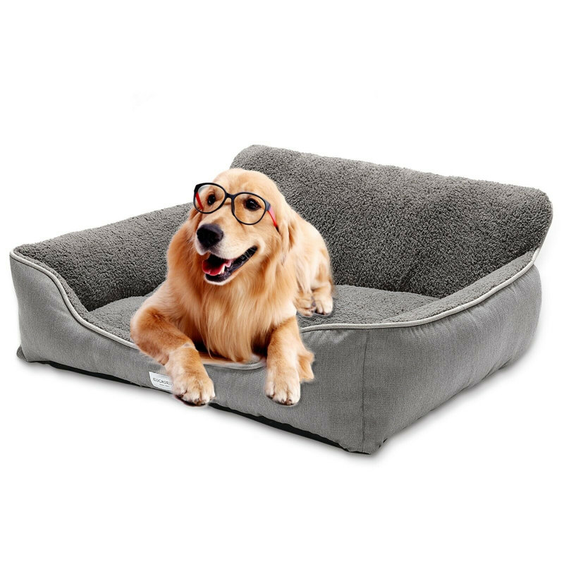 Canapé pour chien, Très grand (l 40 po x P 31 po x H 10 po), gris