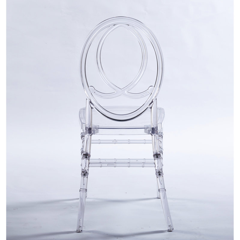 Chaise de mariage, chaise de salle à manger, ensemble de 4, siège en plastique