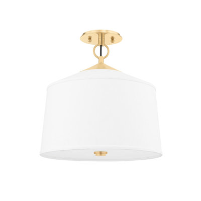 Plafonnier semi-encastré 1 lumière Eastpoint White Plains