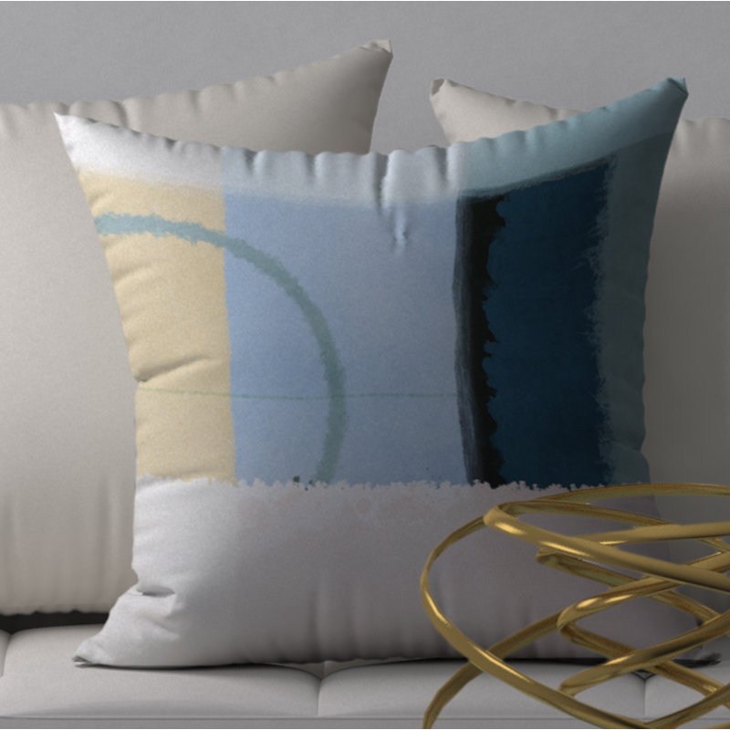 Housse de coussin décorative carrée débordante Go-Ahead, 20 po X 20 po