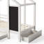 Lit simple avec tableau noir et tiroirs-52278499