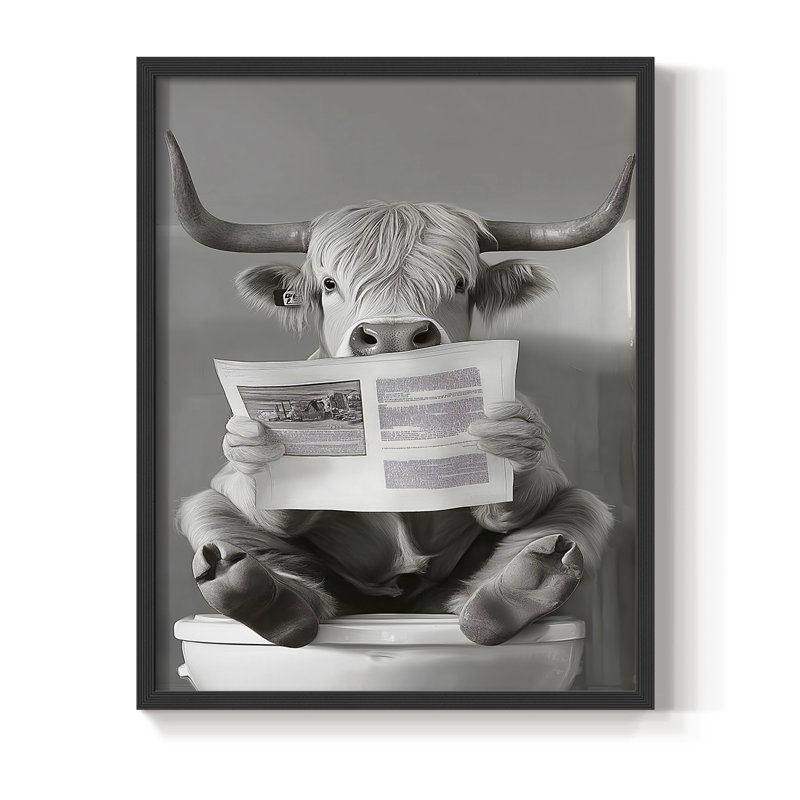 Animal XXIX, reproduction encadrée - prête à être accrochée - fabriquée aux États-Unis, H 10 po x l 8 po, Noir