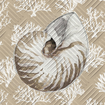 Serviettes jetables en papier Sand and Sand Conch 5 "