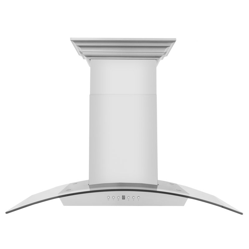 30" Crown Sound 400 CFM Ducted Wall Mount Range Hood in Stainless Steel with Wi-Fi, 30"