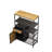 Trandon 31.69'' W Solid + Manufactured Wood Shelving Unit