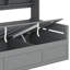 Lit de jour en bois, intégré avec mécanisme hydraulique, armoire et support-656886250-656885781