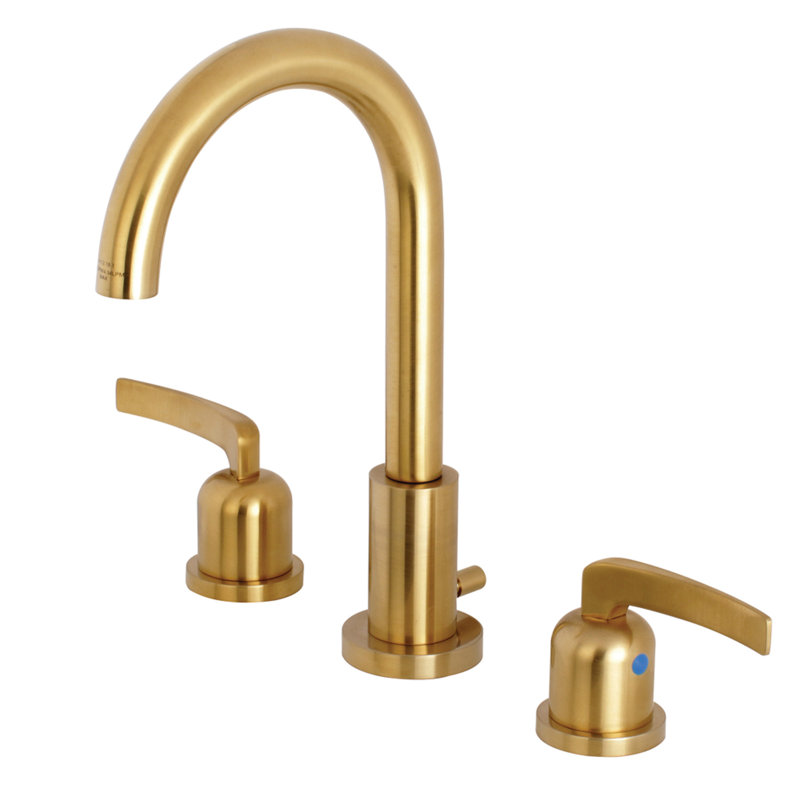 Widespread Bathroom Faucet, Satin Brass