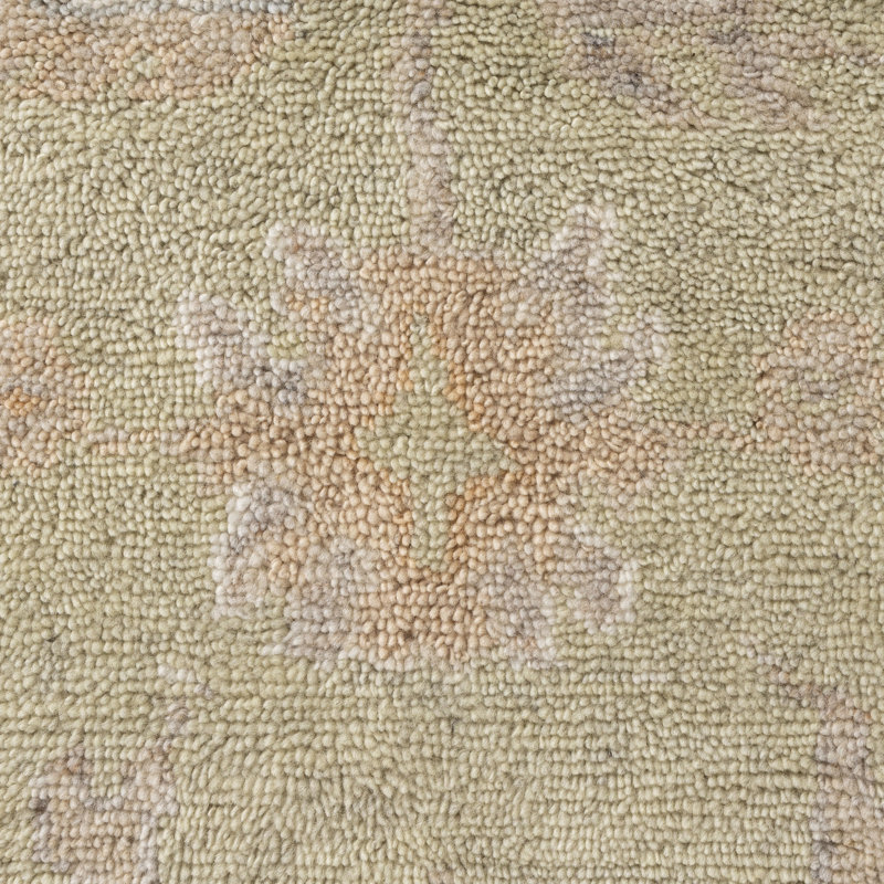 Tapis d'intérieur Herny traditionnel oriental fait à la main en laine naturelle nouée à la main, Rectangle 6 pi x 9 pi