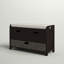 Banc de rangement pour hall d'entrée avec panier amovible et 2 tiroirs Khalin-256415578