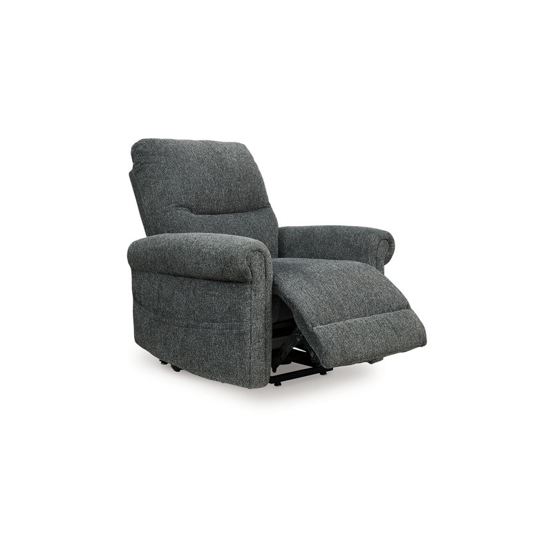 Fauteuil inclinable Auro Power Lift, massage thermique, polyester, Gris