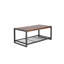 Console de table basse avec finition en bois récupéré, parfaite pour ajouter charme industriel et durabilité à n'importe quel salon