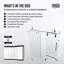 Porte de baignoire coulissante sans cadre avec verre feuilleté 3/8 po l 56-60 po x H 66 po Elan-98714582