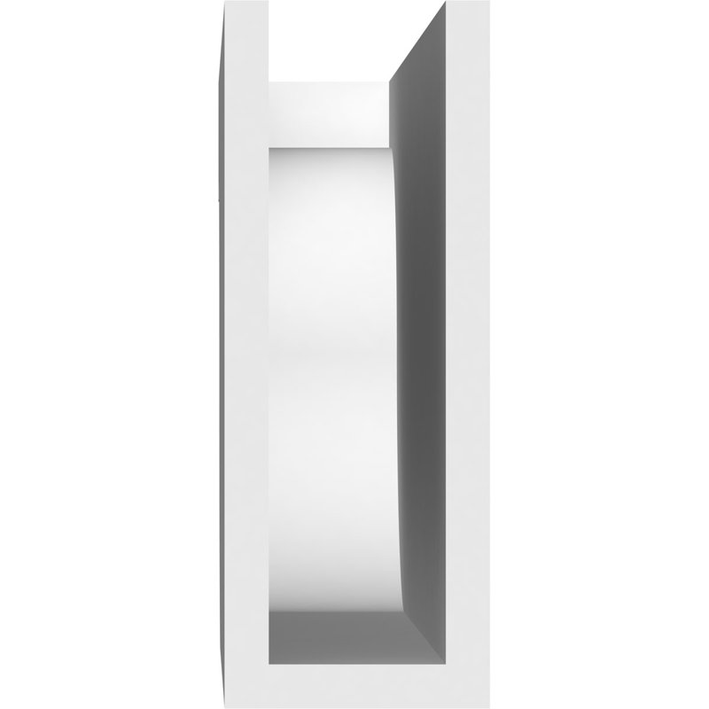 Queue de chevron standard en PVC de qualité architecturale Del Monte, H 8 po x L 3 po x P 24 po