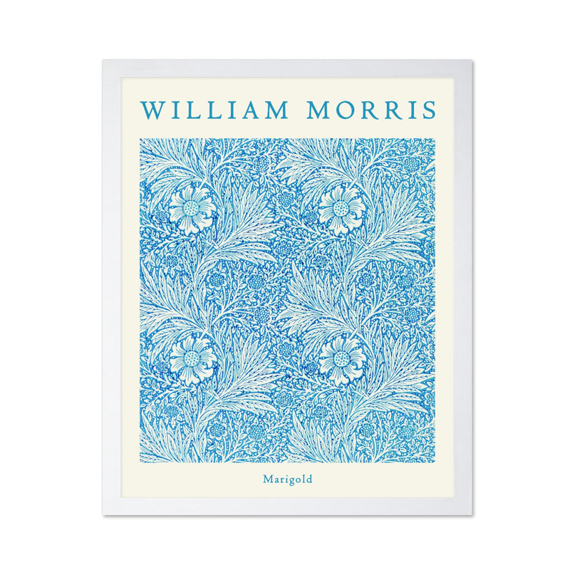 William Morris - souci n ° 7, Poster, 18"H x 24"W, Brown Framed