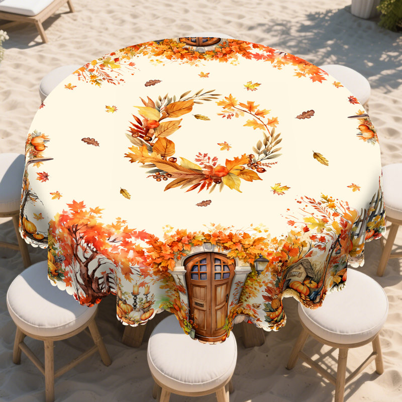 Nappe 1pc Autumn Harvest, Rond 60 po