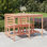 Vandever Rectangular Pine Solid Wood Outdoor Dining Table