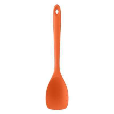 Cuillère à spatule résistante à la chaleur 600ºF: cuillère de cuisson en silicone flexible U-Taste, servant à mélanger les aliments raclés dans une casserole antiadhésive, ustensile de cuisine multifonctionnel sans soudure (orange)