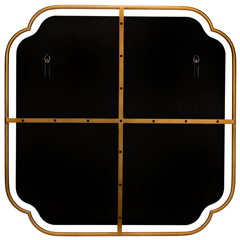 Sebastian Wall Mirorr, 36" x 35.75", Brushed Gold