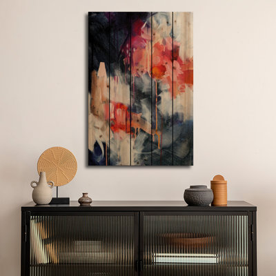 Reproduction d'art murale en bois - «We Come In Twos» par Sana Jamlaney