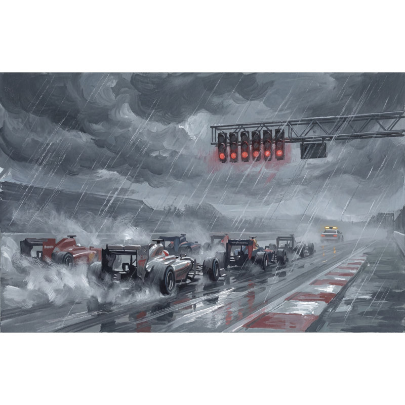 Décoration murale amovible Formule Racing Cars, 160 po x 108 po, Peler et coller