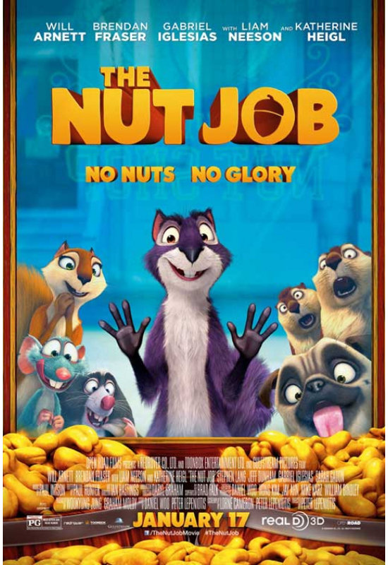 Affiche de film «The Nut Job» (11 X 17) - Article # MOVCB86835