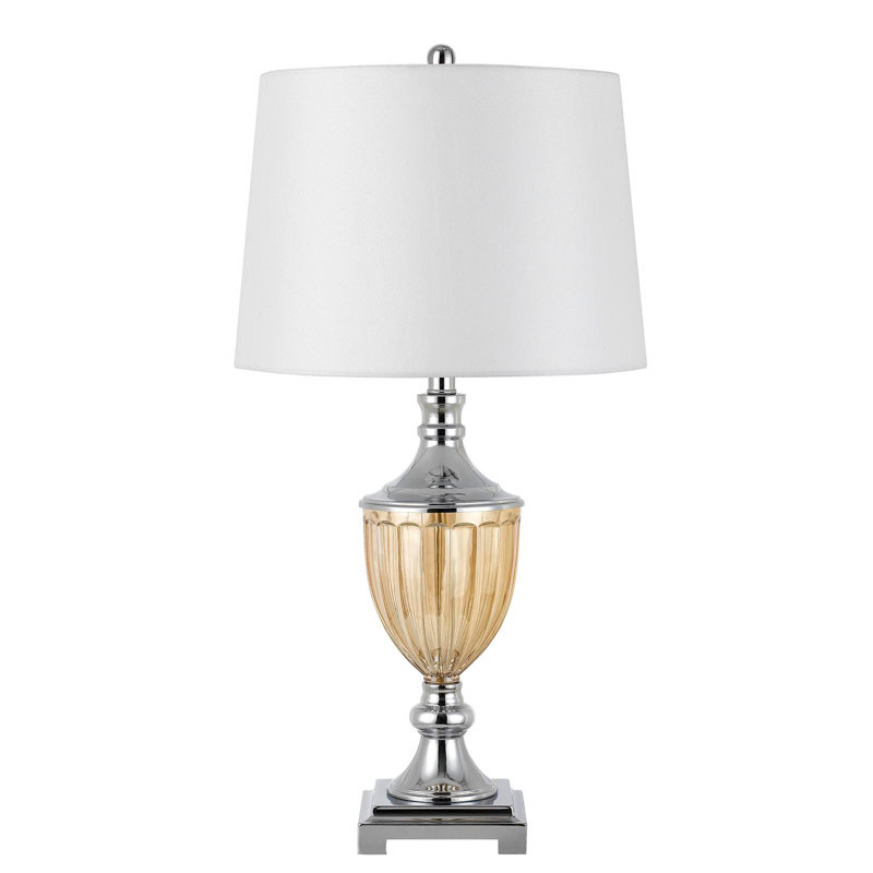 Ensemble de lampes de chevet chromées 28,5 "Dietlind