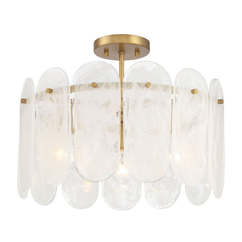 3 LIGHT SEMI FLUSH