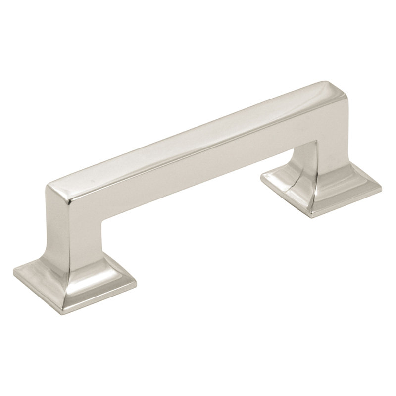 Poignée Studio Collection - Poignée d'armoire de 6 5/16 po Nickel poli - Quincaillerie transitionnelle pour tiroirs et armoires