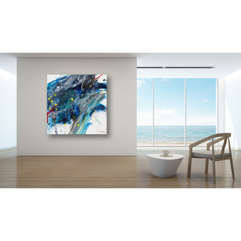 Amazonite - Artist Enhanced Canvas Print, 40" H x 40" W x 1.5" D, Unframed Canvas