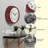 Midcentury/Modern Round Plastic Wall Clock 9.5 Inches-709414024