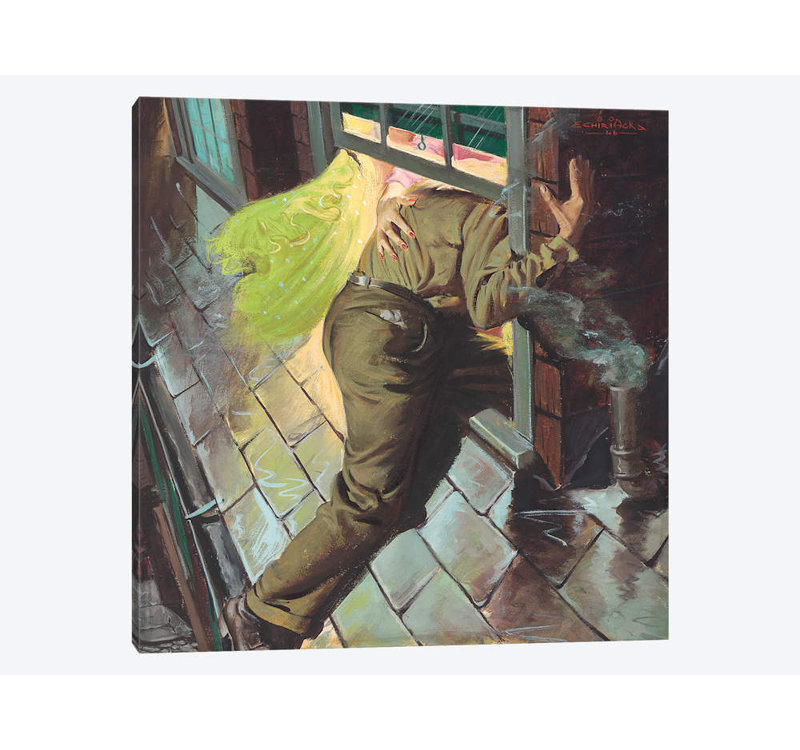 « rendezvous » par ernest chiriacka, impression sur toile tendue, H 12 po x l 12 po x P 1,5 po, Toile tendue, Pas de tapis