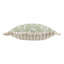 Sessile Leaf Floral Green Square Throw Pillow Cover
