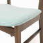 Ensemble de 2 chaises de salle à manger - siège rembourré, pieds en bois d'hévéa-703705238