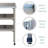 30.5 Inch Potting Bench Solid Wood, 3 Tier Metal Top Workstation With Hooks And Adjustable Feet For Garage