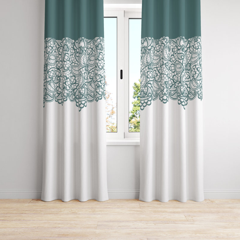 Semi Sheer Curtain Pair, 20" W x 52" L