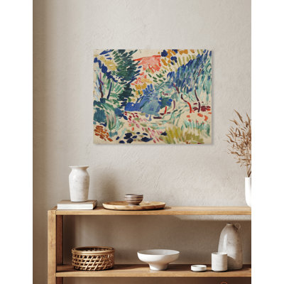 In Landscape at Collioure by Henri Matisse, Classic World Famous Painting on Cotton Canvas Wallart