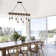 Jason 8 - Light Unique Linear Chandelier with Wood Accents