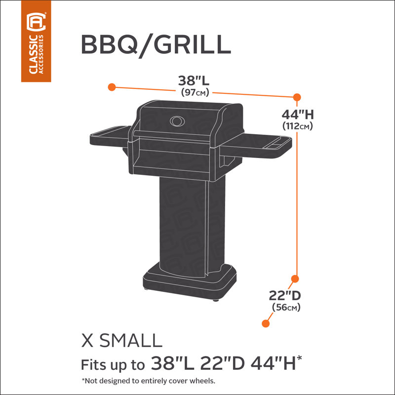 Housse pour barbecue Ayvrie, H 44 po x l 38 po x P 22 po