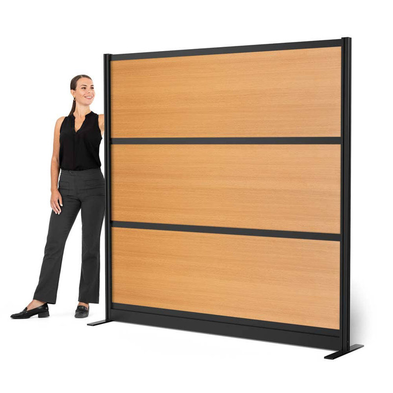 Système de cloison modulaire Harmony Beechwood, H 70 po x L 70 po