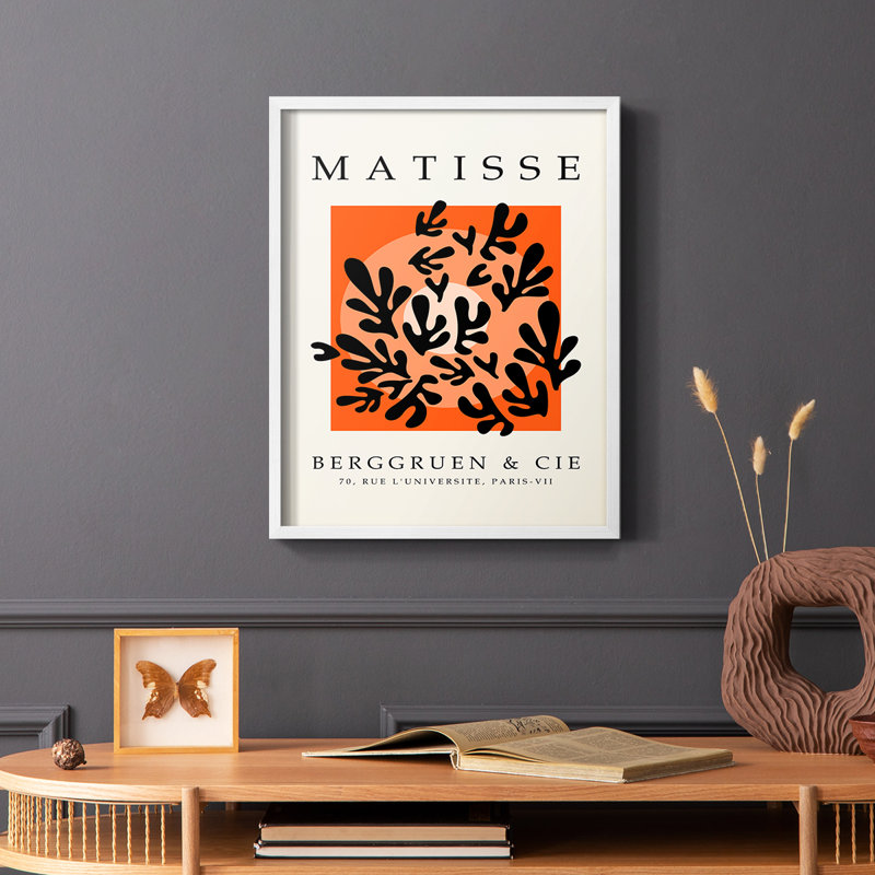 Matisse CEC XXIV, reproduction encadrée - bois massif, Blanc, H 14 po x l 11 po
