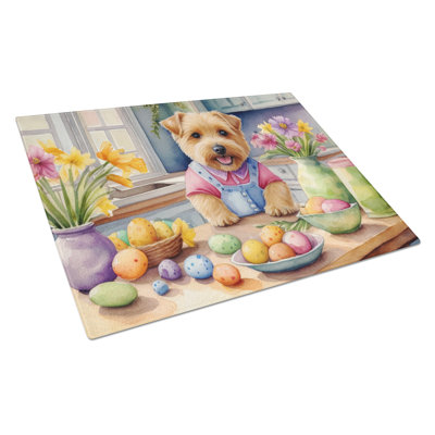 Planche à découper en verre Decorating Terrier de Norfolk
