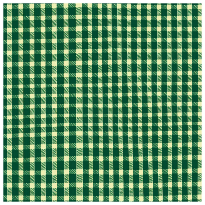 Tapis de bain à motif écossais vert et blanc, 24in W x 17in L