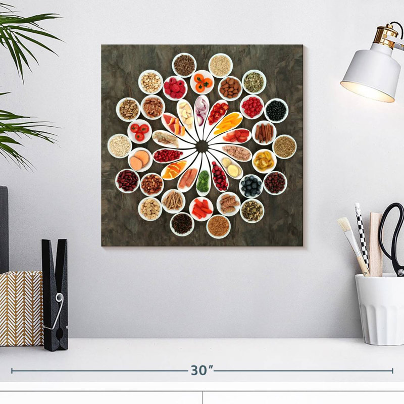 Assorted Spices, 16" H x 16" W
