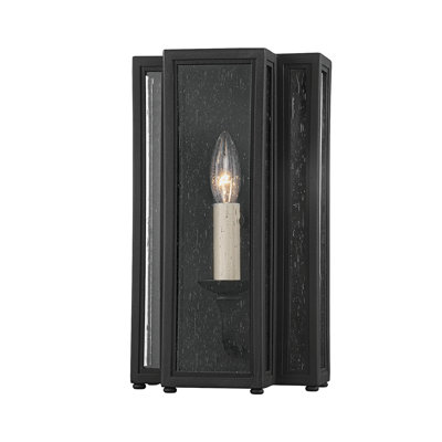 Plafonnier encastré texturé noir 1 lumière Leor