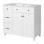 Meuble-lavabo de 36 po avec lavabo en céramique, tiroirs standard et double couche, portes à fermeture en douceur, tablettes réglables, armoire de rangement moderne pour petites et moyennes salles de bain-1869575535